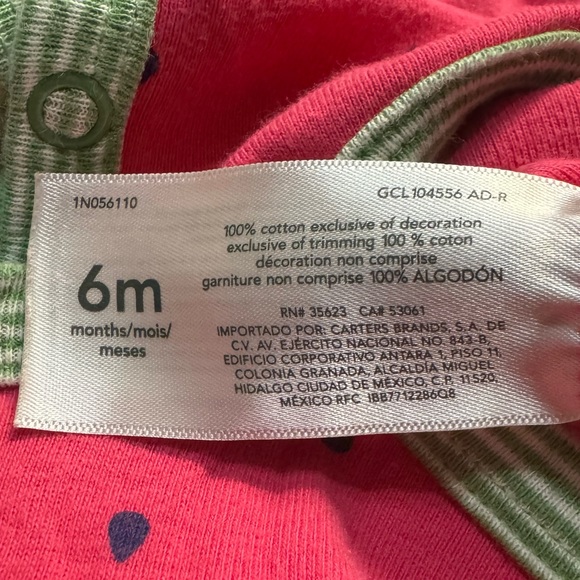 CARTER’S Baby Girl Watermelon Romper - Picture 6 of 7